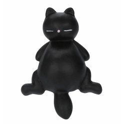 Antistresová mačkací kočka černá