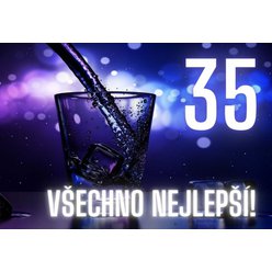 Kartička k narozeninám 35