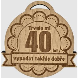 Trvalo mi 40 let medaile