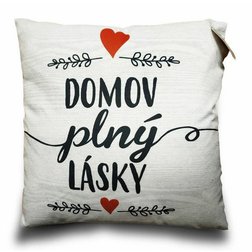 Polštář Domov plný lásky