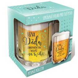 Sklenice na pivo Bezva děda