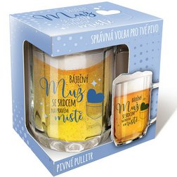 Sklenice na pivo Báječný muž