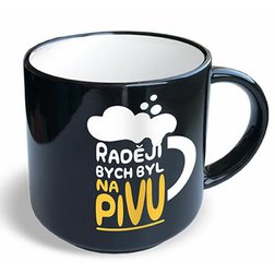 Hrnek Raději bych byl na pivu